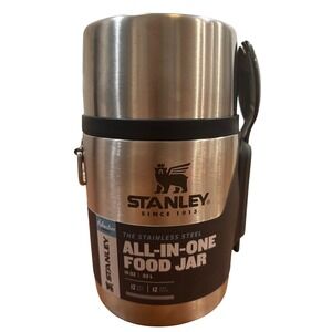 Stanley Adventure Series All-In-One Food Jar 18oz Stainless Steel Silver Spork